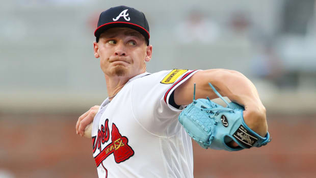 Atlanta Braves starting pitcher AJ Smith-Shawver